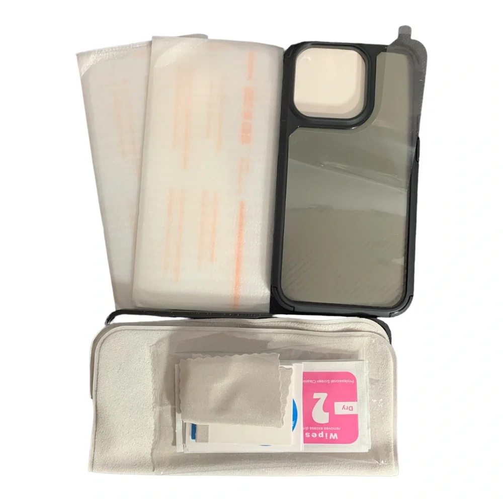 Iphone 14 pro case and screen protector bundle